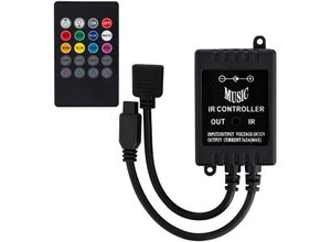 8445044102327 - Efectoled - Musik-Controller Dimmbar LED-Streifen rgb 12V dc mit IR-Fernbedienung