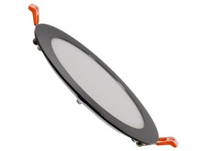 8445044102976 - Ledkia - LED-Deckeneinbauleuchte 12W Rund SuperSlim Schwarze Schnitt ø 155mm Neutrales Weiß 4000K - 4500K 120º
