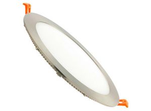 8445044102983 - Ledkia - LED-Deckeneinbauleuchte 18W Rund SuperSlim Silber Schnitt ø 205mm Kaltes Weiß 5000K - 5500K 120º