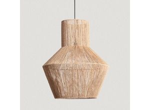 8445044104222 - Ledkia - Hängeleuchte Naturfasern Aussen Newén Ø500 mm iluzzia Natürlich
