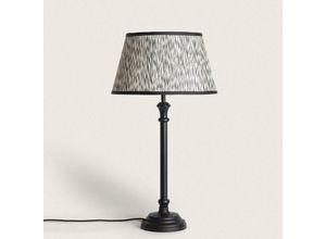 8445044104437 - Tischlampe Nisha ILUZZIA aus Metall Weiß - Schwarz