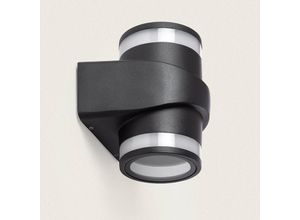 8445044105373 - Ledkia - LED-Wandleuchte Aussen 10W Aluminium Oberfläche Neky Duo Schwarz360º125 mm