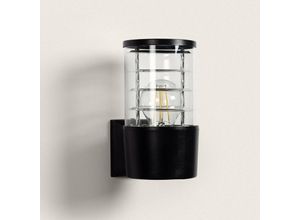 8445044105519 - Ledkia - Wandleuchte Aussen Aluminium Haia Schwarz150 mm