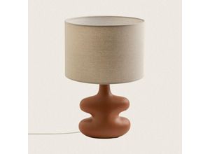 8445044105779 - Efectoled - Tischleuchte aus Keramik Serly Terrakotta