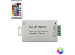 8445044106110 - Ledkia - Controller Dimmer für rgb LED-Streifen 12 24V dc mit rf Fernbedienung 24A High Power 24 mm