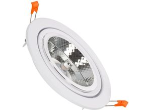 8445044106257 - LED Downlight Einbaustrahler 15W Rund Slim AR111 Ausschnitt Ø120 mm 4000K Neutralweiß