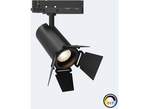 8445044106578 - Ledkia - LED-Strahler für 3-Phasenstromschiene 20W Fasano Cinema cct No Flicker Dimmbar Schwarz Wählbar (2700K-3200K-4000K) 36º170 mm