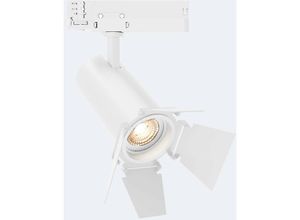 8445044106585 - Ledkia - LED-Strahler für 3-Phasenstromschiene 20W Fasano Cinema No Flicker Dimmbar Weiss Warmes Weiß 2700K 36º170 mm