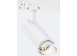 8445044106844 - Ledkia - LED-Strahler für 3-Phasenstromschiene 20W Fasano Cilindro Bisel No Flicker Dimmbar Weiss Warmes Weiß 2700K 36º170 mm