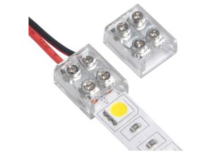 8445044109128 - Efectoled - Verbinder für LED-Streifen 12 24V dc Kabel mit Schrauben 8 mm