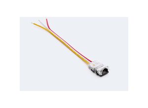 8445044109166 - Ledkia - Clip-Verbinder mit Kabel IP20 für LED-Streifen rgbic