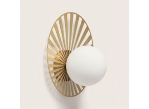 8445044109753 - Ledkia - Wandleuchte Metall und Glas Becquer Gold175 mm 8445044109753 - Ledkia - Wandleuchte Metall und Glas Becquer Gold175 mm