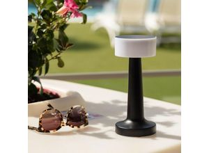 8445044110223 - Ledkia - LED-Tischlampe 3W Tragbar mit Wiederaufladbarem USB-Akku Greta Schwarz18650