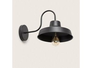 8445044110360 - Ledkia - Wandleuchte Metall Peony Schwarz300 mm