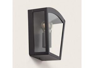 8445044112739 - Ledkia - Wandleuchte Aussen Edelstahl Zinnia Schwarz100 mm