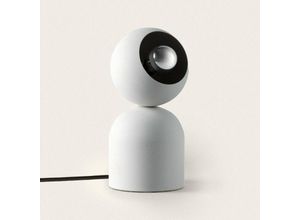 8445044115839 - Tischleuchte aus Metall Lippi Beige Steingrau