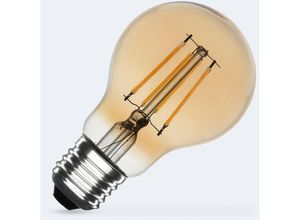 8445044117642 - Efectoled - LED-Glühbirne Filament E27 6W 600 lm A60 Gold 2700K Warmweiß No Flicker 8445044117642 - Efectoled - LED-Glühbirne Filament E27 6W 600 lm A60 Gold 2700K Warmweiß No Flicker