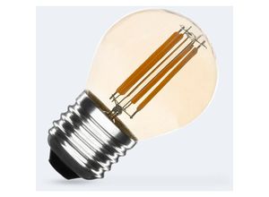 8445044117666 - Efectoled - LED-Glühbirne Filament E27 4W 470 lm Dimmbar G45 Gold No Flicker 2700K Warmweiß