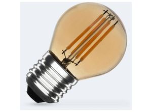 8445044117697 - LED-Glühbirne Filament E27 4W 470 lm G45 Gold 2200K No Flicker Warmweiß