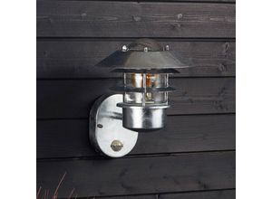 8445044119097 - Efectoled - Wandleuchte Außen aus Verzinktem Stahl Stage mit pir Sensor Silber