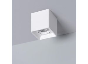 8445044119738 - Deckenleuchte Quadratisch Weiss mit GU10 Glühbirne Space 6000K Kaltweiß 8445044119738 - Deckenleuchte Quadratisch Weiss mit GU10 Glühbirne Space 6000K Kaltweiß
