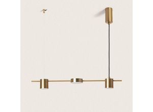 8445044120666 - Ledkia - LED-Hängeleuchte 18W Metall Auzoa Warmweiß 3000KGold