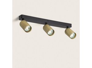 8445044121991 - Ledkia - Deckenleuchte Aluminium Breixo 3 Spots Bronze