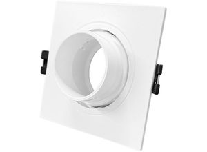 8445044125890 - Efectoled - Downlight-Ring Quadratisch Schwenkbar mit niedrigem ugr für LED-Glühbirne GU10   GU53 Schnitt Ø75 mm Suefix Weiß