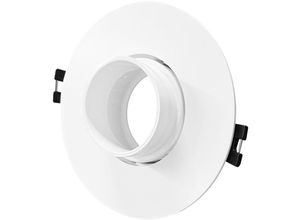 8445044125906 - Downlight-Ring Rund Schwenkbar mit niedrigem UGR für LED-Glühbirne GU10   GU53 Schnitt Ø75 mm Suefix Weiß
