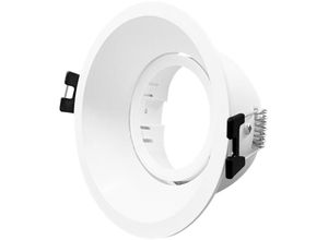 8445044125944 - Efectoled - Downlight-Ring Rund Schwenkbar für LED-Glühbirnen GU10   GU53 Schnitt Ø85 mm Suefix Weiß