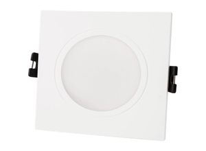 8445044126040 - Ledkia - Downlight-Ring Quadratisch IP65 für LED-Glühbirnen GU10   GU53 Schnitt Ø75 mm Maxis Weiß