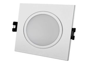 8445044126064 - Efectoled - Downlight-Ring Quadratisch IP65 für LED-Glühbirnen GU10   GU53 Schnitt Ø75 mm Maxis Silber