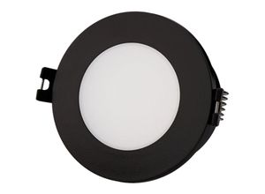 8445044126118 - Efectoled - Downlight-Ring Rund IP65 für LED-Glühbirnen GU10   GU53 Schnitt Ø75 mm Minus Schwarz