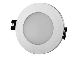 8445044126125 - Efectoled - Downlight-Ring Rund IP65 für LED-Glühbirnen GU10   GU53 Schnitt Ø75 mm Minus Silber