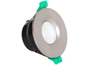 8445044127450 - LED Downlight Einbaustrahler 5-8W Rund Feuerfest Dimmbar IP65 Ausschnitt Ø65mm Design Silber Wählbar (Warm-Neutral)