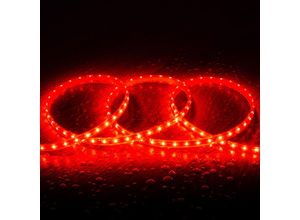 8445044128358 - Efectoled - LED-Streifen 220V SMD2835 60LEDs m Rot IP65 Breite 12mm Schnitt alle 100cm 7 m