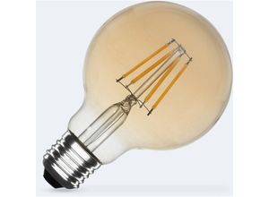 8445044144716 - Efectoled - LED-Glühbirne Filament E27 6W 750 lm G80 Gold 2200K Warmweiß No Flicker