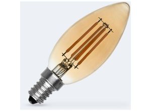 8445044145317 - Efectoled - LED-Glühbirne Filament E14 6W 600 lm C35 Vela Gold 2200K Warmweiß No Flicker