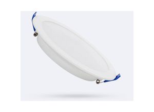 8445044145799 - LED-Deckeneinbauleuchte 6W Rund SuperSlim Schnitt Ø 100-110 mm Warmes Weiß 3000K Nicht Dimmbar120º