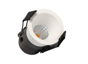 8445044147410 - Ledkia - LED-Downlight Strahler 12W Rund Mini UGR11 Dimmbar Dim To Warm Ausschnitt Ø65 mm Auswählbar (Warm-Neutral) No FlickerSchwarz