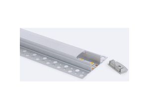 8445044148455 - Ledkia - Aluminiumprofil für Integrierung in Gips   Gipskarton für LED-Streifen bis 20mm 2 m