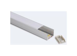 8445044148578 - Ledkia - Aluminiumprofil Oberfläche 2m für Doppelte LED-Streifen bis 22 mm 2 m