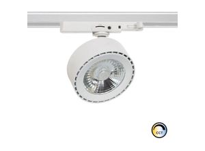 8445044152612 - Ledkia - LED-Strahler für 3-Phasenstromschiene 30W New Onuba cct Weiss CRI90 No Flicker UGR16 (3000K - 4000K - 6000K) Wählbar (Warm-Neutral)