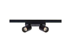 8445044153527 - Efectoled - LED-Strahler Doppelt für 1-Phasenmagnetschiene 25mm Super Slim 10W 48V CRI90 Schwarz UGR16 4000K Neutralweiß