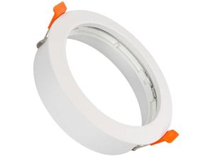 8445044154296 - Ledkia - Downlight-Ring Einbau Rund für LED-Glühbirne GU10 AR111 Schnitt ø 125 mm Weiß