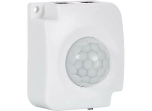 8445044154449 - Ledkia - Bewegungssensor pir 120º für LED-Streifen 12 24V dc Jackanschluss Schwarz29 mm