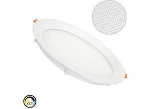 8445044158690 - Ledkia - LED-Deckeneinbauleuchte 20W Wählbar cct Rund Slim Mikroprismatisch (UGR17) lifud Schnitt ø 205 mm Wählbar (Warmes-Neutrales-Kaltes) 120º225