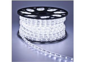 8445044159680 - LED-Schlauch Rund 220V AC 36 LEDs m Neutralweiß IP65 nach Mass Schnitt alle 100 cm 360º10m10m