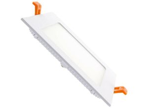 8445044165728 - Ledkia - LED-Deckeneinbauleuchte 12W Eckig SuperSlim 155x155mm Kaltes Weiß 5000K - 5500K 120º170 mm