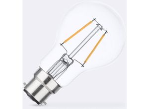 8445044175604 - Ledkia - LED-Glühbirne Filament B22 2W A60 No Flicker 3000K Warmweiß